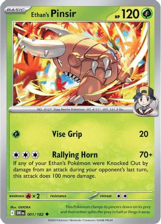Ethan's Pinsir 001 - Uncommon