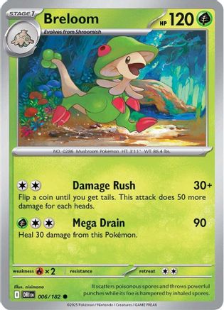 Breloom 006 - Common - Reverse Holofoil