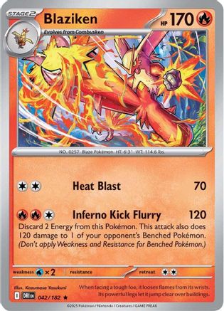 Blaziken 042/182 - Rare - Holofoil