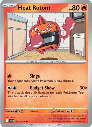 Heat Rotom 043 - Common - Reverse Holofoil