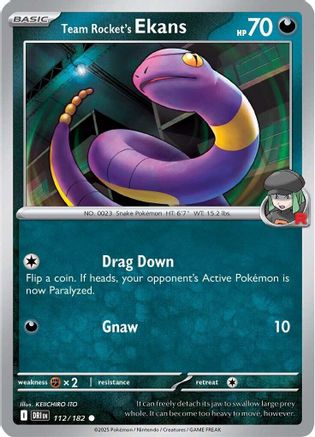 Team Rocket's Ekans 112 - Common