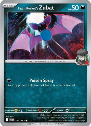Team Rocket's Zubat 120 - Common