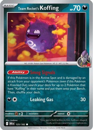 Team Rocket's Koffing 125 - Common