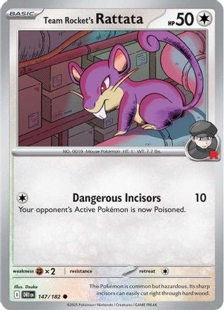 Team Rocket's Rattata 147 - Common