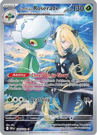 Cynthia's Roserade 184/182 - Illustration Rare - Holofoil
