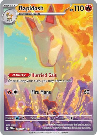 Rapidash 189/182 - Illustration Rare - Holofoil
