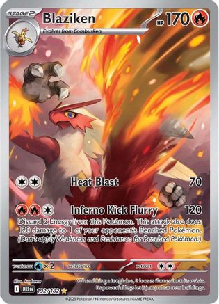 Blaziken 192/182 - Illustration Rare - Holofoil