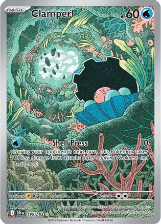 Clamperl 195/182 - Illustration Rare - Holofoil