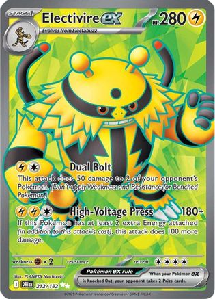 Electivire ex 212/182 - Ultra Rare - Holofoil