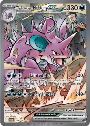 Team Rocket's Nidoking ex 233/182 - Special Illustration Rare - Holofoil