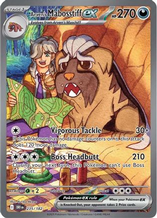 Arven's Mabosstiff ex 235/182 - Special Illustration Rare - Holofoil