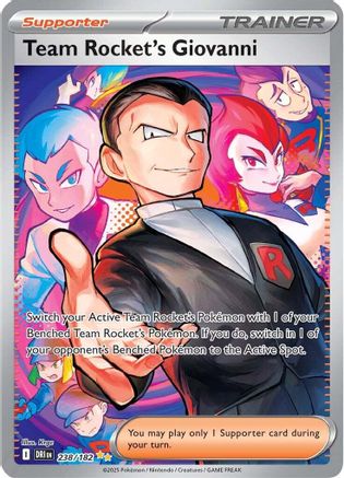 Team Rocket's Giovanni 238/182 - Special Illustration Rare - Holofoil
