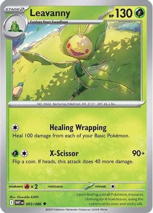 Leavanny 003/086 - Uncommon - Reverse Holofoil