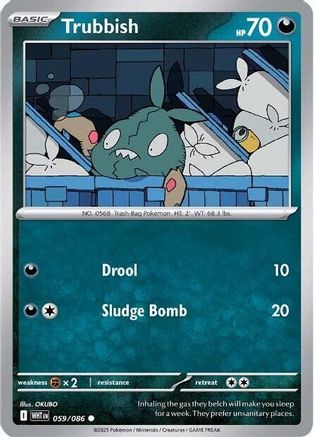 Trubbish 059/086 - Common - Reverse Holofoil