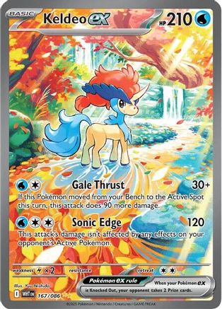 Keldeo ex 167/086 - Special Illustration Rare - Holofoil
