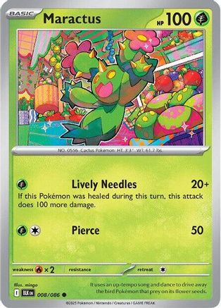 Maractus 008/086 - Common - Reverse Holofoil