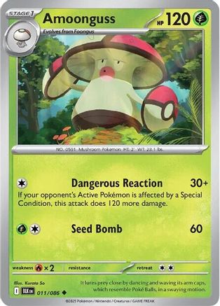 Amoonguss 011/086 - Uncommon - Reverse Holofoil