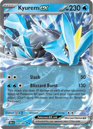 Kyurem ex 028/086 - Double Rare - Holofoil