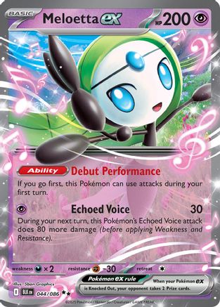 Meloetta ex 044/086 - Double Rare - Holofoil