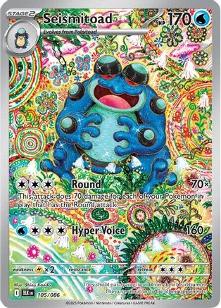 Seismitoad 105/086 - Illustration Rare - Holofoil