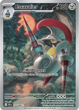 Escavalier 138/086 - Illustration Rare - Holofoil