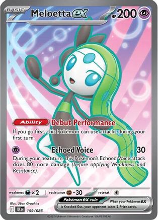 Meloetta ex 159/086 - Secret Rare - Holofoil