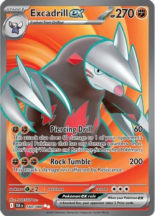 Excadrill ex 160/086 - Secret Rare - Holofoil
