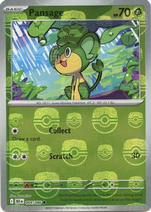 Pansage (Master Ball Pattern) 004/086 - Common - Holofoil