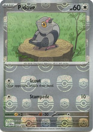 Pidove (Master Ball Pattern) 071/086 - Common - Holofoil