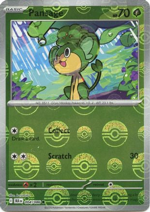 Pansage (Poke Ball Pattern) 004/086 - Common - Holofoil