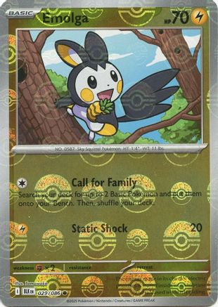 Emolga (Poke Ball Pattern) 029/086 - Common - Holofoil