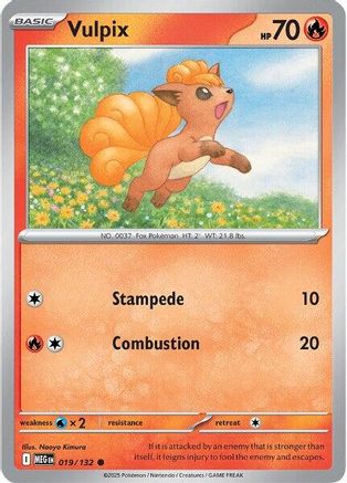 Vulpix 019/132 - Common - Reverse Holofoil