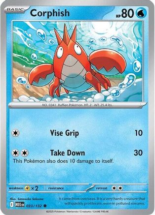 Corphish 033 - Common - Reverse Holofoil