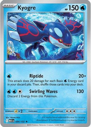 Kyogre 034 - Rare - Holofoil