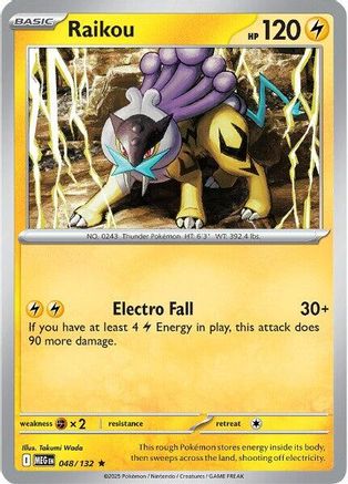 Raikou 048 - Rare - Reverse Holofoil