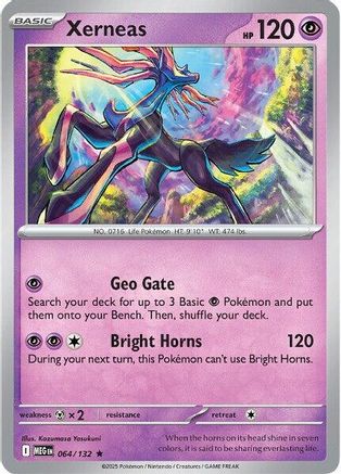 Xerneas 064 - Rare - Reverse Holofoil