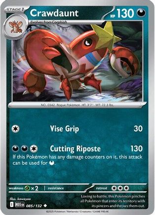Crawdaunt 085 - Uncommon - Reverse Holofoil