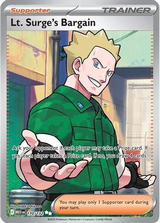 Lt. Surge's Bargain 170/132 - Ultra Rare - Holofoil