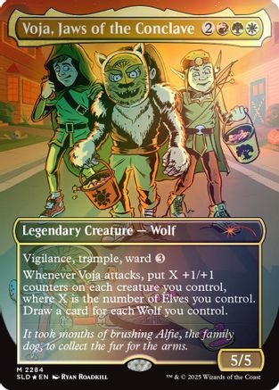 Voja, Jaws of the Conclave (Rainbow Foil) (SLD-2284) - Secret Lair Drop Series Foil