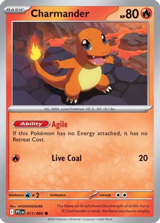 Charmander 011 - Common - Reverse Holofoil