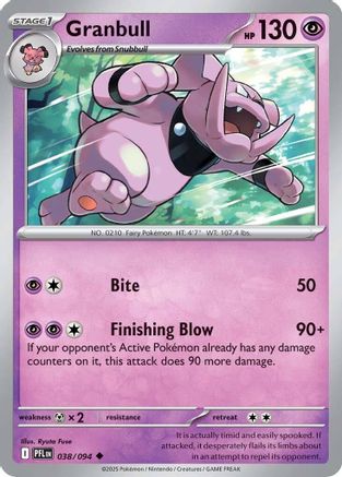 Granbull 038 - Uncommon - Reverse Holofoil