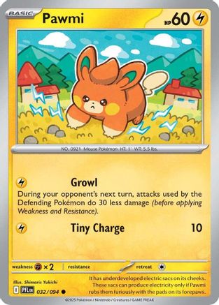 Pawmi 032 - Common - Reverse Holofoil