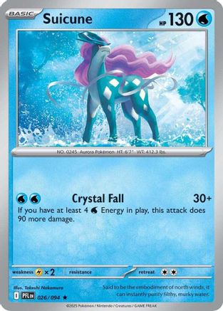Suicune 026 - Rare - Holofoil