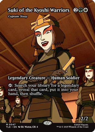 Suki of the Kyoshi Warriors - Captain Sisay (Borderless) (TLE-047) - Avatar: The Last Airbender