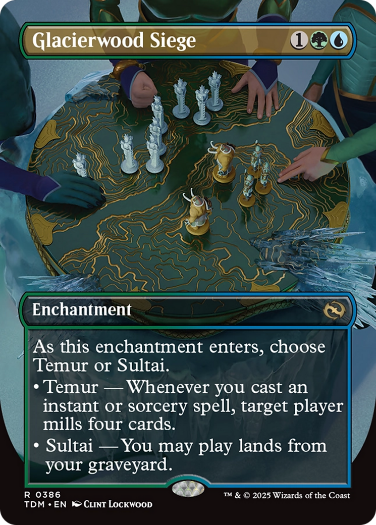 Glacierwood Siege (Borderless) (TDM-386) - Tarkir: Dragonstorm