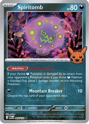 Spiritomb (Trick or Trade Stamped) 087 - Uncommon - Holofoil