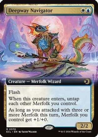 Deepway Navigator (Extended Art) (ECL-370) - Lorwyn Eclipsed Foil
