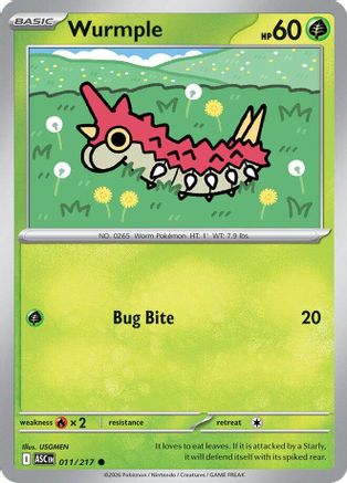 Wurmple (011) - ME Ascended Heroes Reverse Holofoil
