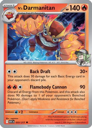N's Darmanitan (033) - ME Ascended Heroes