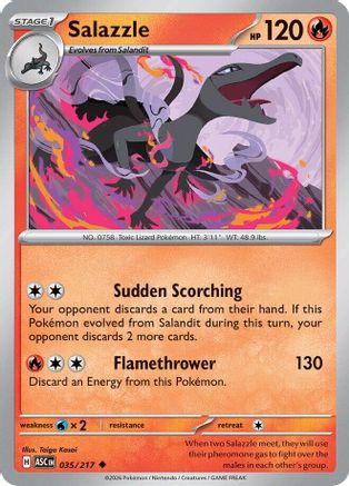 Salazzle (035/217) - ME Ascended Heroes Reverse Holofoil